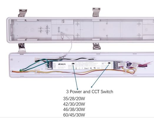Lâmpada de garagem LED de vapor de poupança de energia com 50000 horas de vida útil e IP66 IK10