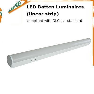 ETL DLC Linear Led Batten Light Fixture Tube com 3CCT sintonizável para interiores comerciais