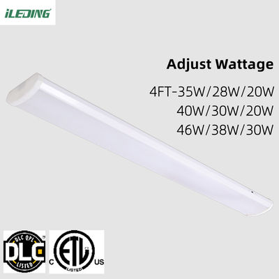 O escritório de IP65 40W 46W 347V ETL DLC conduziu o dispositivo elétrico de iluminação envolvente de baixo perfil 140Lm/W