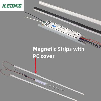 Kit de adaptação LED magnético linear durável com 50000 horas de trabalho e fluxo luminoso de 5075lm