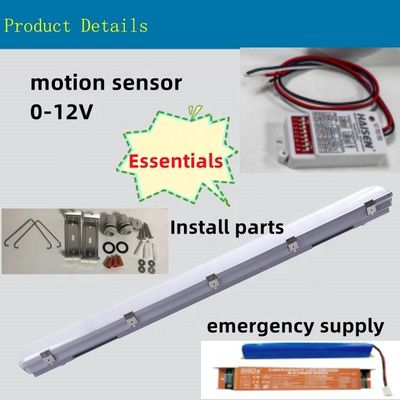 Garagem 155W 4FT Indústria à prova d'água LED Vapor Tight High Bay com 50000 Horas de Tempo de Trabalho
