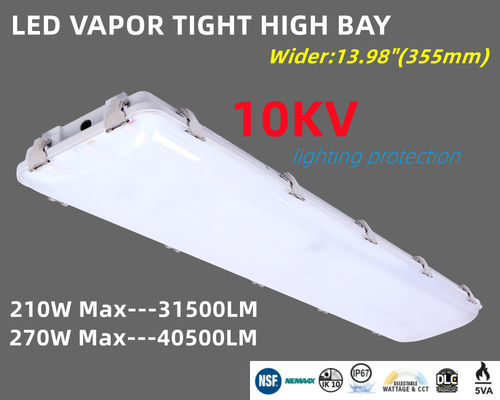 Controle de sensores 200W LED Vapor Tight High Bay Utilização comercial para Armazém IK10 IP67 Impermeável