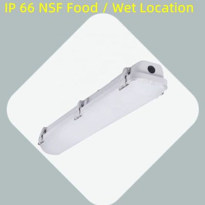 80 Ra LED resistente ao vapor 2ft 3CCT Selecionável LED resistente ao vapor IP66 para Iluminação Linkable