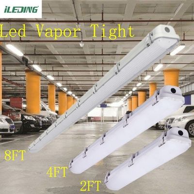 80 Ra LED resistente ao vapor 2ft 3CCT Selecionável LED resistente ao vapor IP66 para Iluminação Linkable