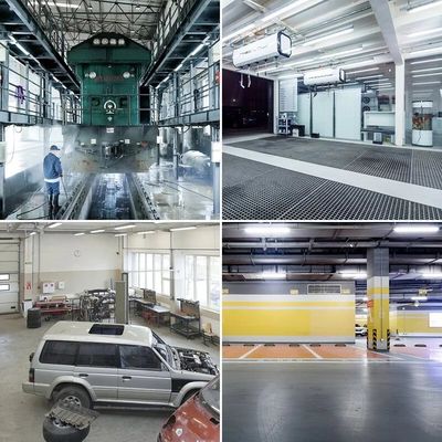 120V-277V / 120V-347V IP66 IK10 LED Vapor Tight Fixture para comercial e industrial
