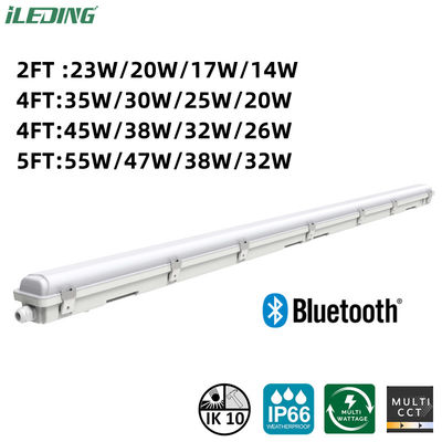 AC 220V ± 10% IP67 Íntegro de plástico LED Vapor Lâmpada de garagem 45W para corredor