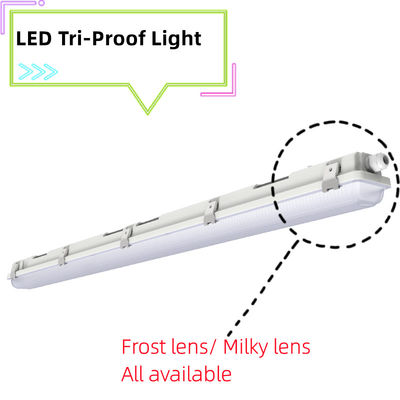 LED Vapor Tight Garage Light Fixture Dimmable IP66 LED Tri-proof Light com CRI Ra 85