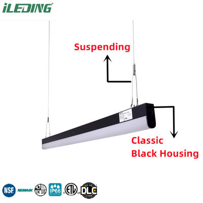 120-277V 34W 50000 Horas Led Frosted Batten Light Armadura de iluminação para escritório comercial