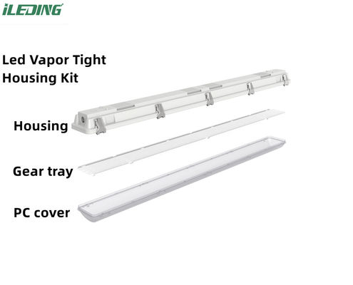AC 110V Parking LED Tube Vapor Tight Luminaire 4FT IP66 LED Iluminação à prova d'água