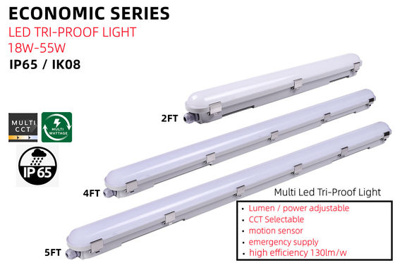 50000 horas de vida útil LED à prova d'água Tri-proof Vapor Tight Light for Indoor Farm Fixture