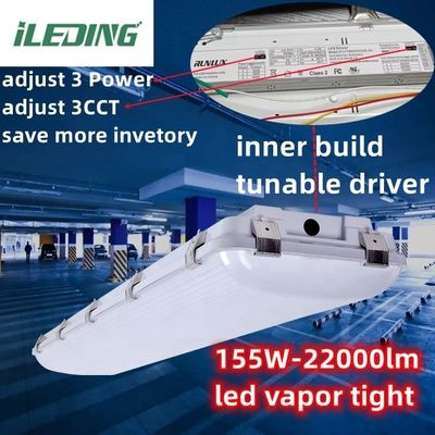 140lm 155W IP67 LED Vapor Tight High Bay Tunable 3CCT Vapor Tight Lighting para Armazém
