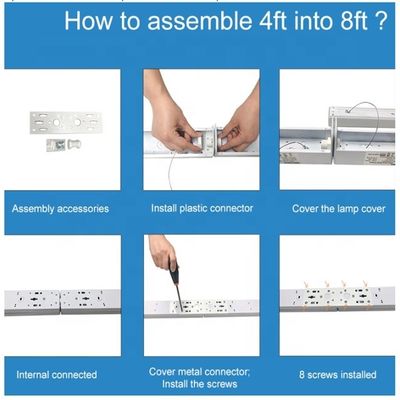 LED 34W 4FT Batten Light Mount Lights IP65 Lâmpadas lineares de supermercado