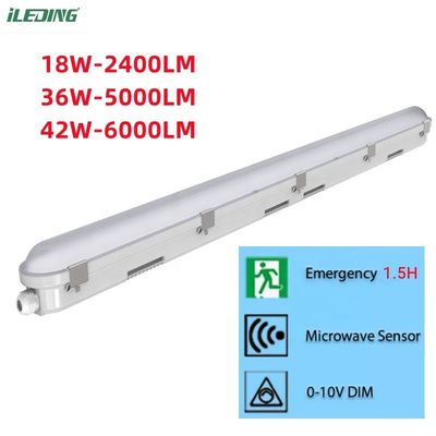 Comércio de LED 18W 4Ft com resistência à água IP66 e suporte de dimmer
