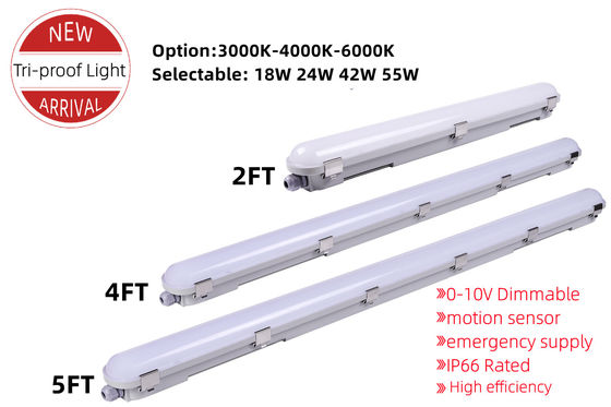 Lâmpada de estacionamento LED linear à prova de triespendida IP66