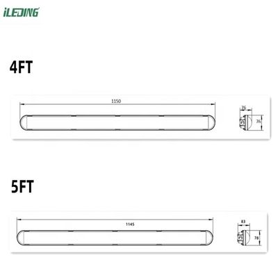 Lâmpada de estacionamento LED linear à prova de triespendida IP66