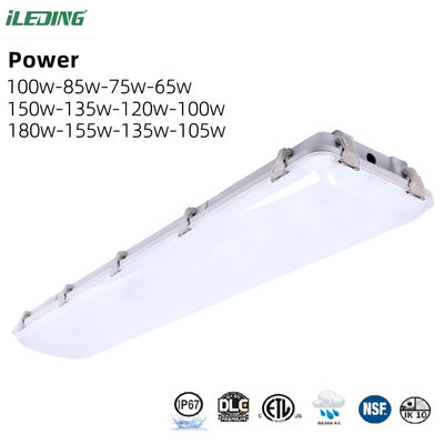 Iluminação de armazém de alta baía 155W Led Vapor Tight Light Waterproof com suporte dimmer