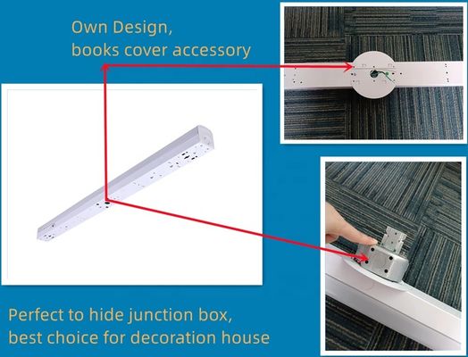 Material PC 25W 3CCT 2FT LED Batten luminárias para uso comercial e industrial