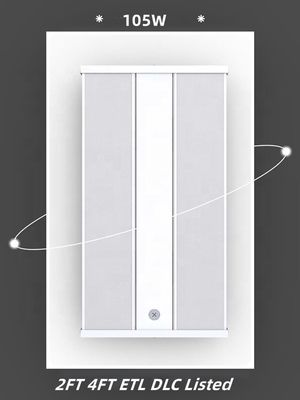 50000 Horas de vida útil PC Material Potência CCT Switchable 2FT 105W LED Linear High Bay Light