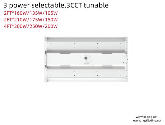 160W 2FT 4FT LED Linear High Bay Light Fixture para escritório comercial interior