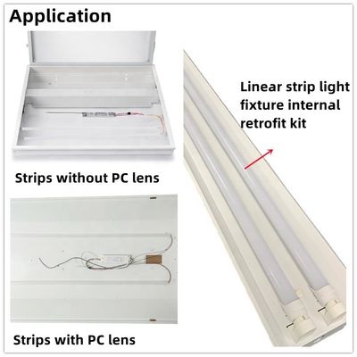 IP44 Led Retrofit Light Kit retrofit linear magnético Troffer 2*4 5000K 35W 28W 20W SMD2835