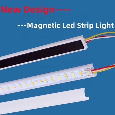 2FT 25W Tunable CCT Led Magnetic Linear retrofit Kit PC Lens para iluminação personalizável