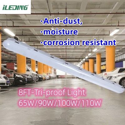 Instalação de teto 110W 8FT Led Tri-proof Weatherproof Vapor Tight Light para fazenda