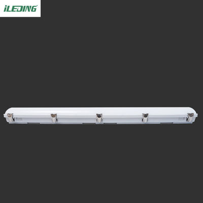 Clipes de fechamento de policarbonato cinza 4FT 46W LED Vapor Tight Light Fixture para Armazém