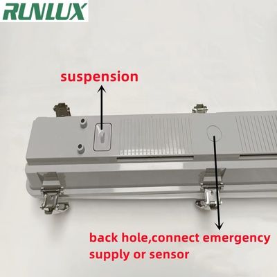 Difusor de policarbonato transparente LED Vapor Luminosa Apertada Garagem de Lavar Automóveis Impermeável
