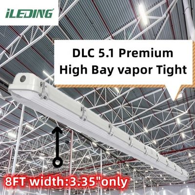 80 Ra Suporte Dimmer Industrial 8FT Led Vapor Tight High Bay Tri prova 90W 75W 65W Waterproof Light Fixture