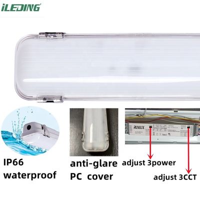 80 Ra Suporte Dimmer Industrial 8FT Led Vapor Tight High Bay Tri prova 90W 75W 65W Waterproof Light Fixture