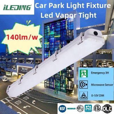 120-277V/120-347V 60W 4FT Led Vapor Tight Tri Proof Light Fixture para estacionamento de automóveis