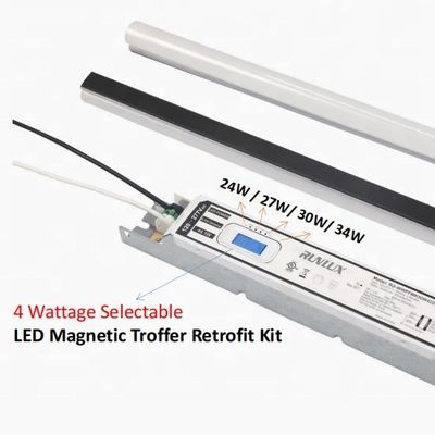 50000 Horário de Trabalho LED Kit retrofit linear magnético Troffer luzes 34W Para escritório comercial