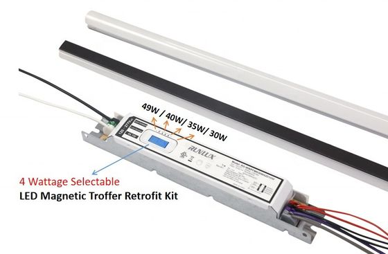 50000 Horário de Trabalho LED Kit retrofit linear magnético Troffer luzes 34W Para escritório comercial