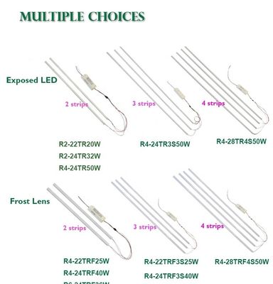 50000 Horário de Trabalho LED Kit retrofit linear magnético Troffer luzes 34W Para escritório comercial