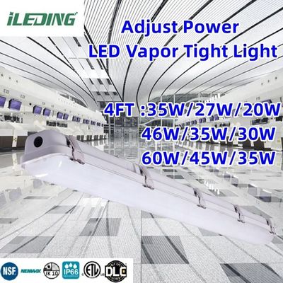 85 CRI LED Vapor Tight Garage Light Fixture Switchable 2FT Tri-proof Light para Oficina IP66 Impermeável