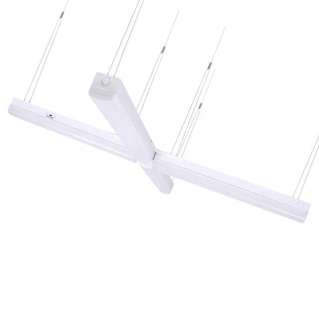 Escritório interno 120-277V 90W 2FT 4FT 8FT Linear LED Batten Light Fixture com 3CCT sintonizável