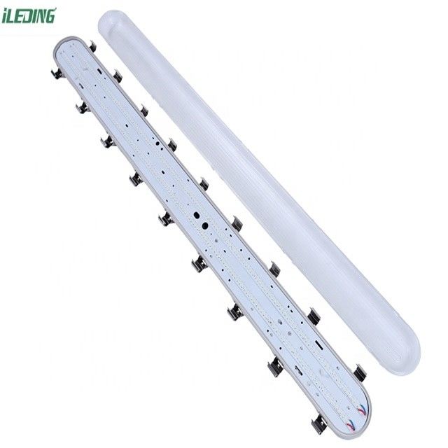 65W Led Workshop Light Com Sensor de Movimento PC gelado Cover Tri-proof Vapor Tight Light