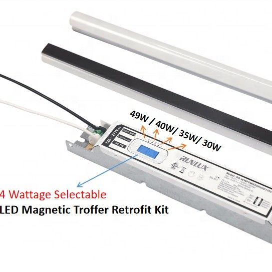 5000K LED Kit de adaptação linear magnética Luz para 2FT 4FT 8FT 50000 Horas de vida útil